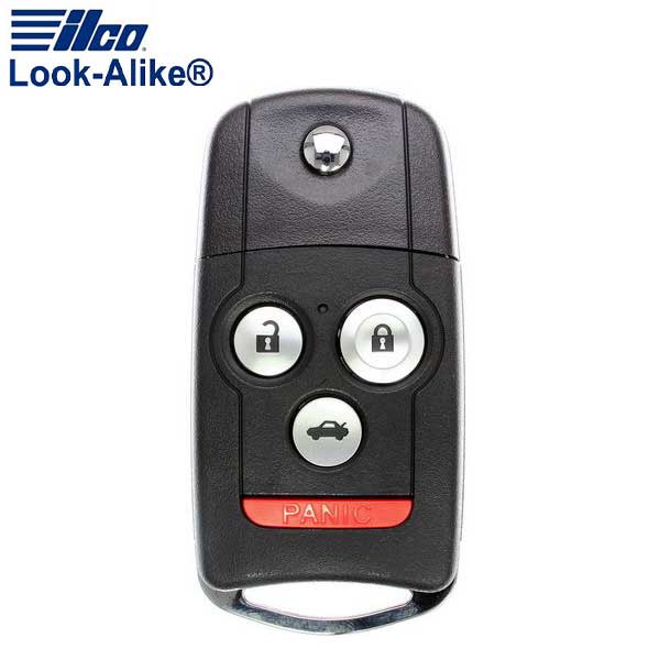 2009-2014 Acura TSX / 4-Button Remote Flip Key / PN: 35113-TK4-A00 / MLBHLIK-1T (AFTERMARKET) - UHS Hardware