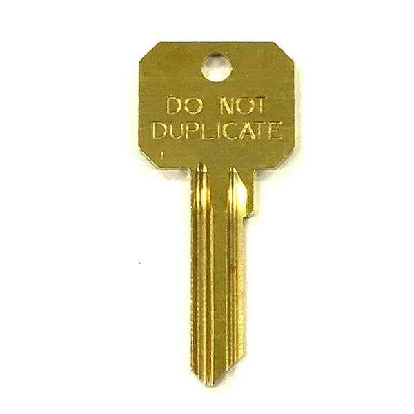 Schlage Key SC4 (Do Not Duplicate) Blanks - Brass (JMA)