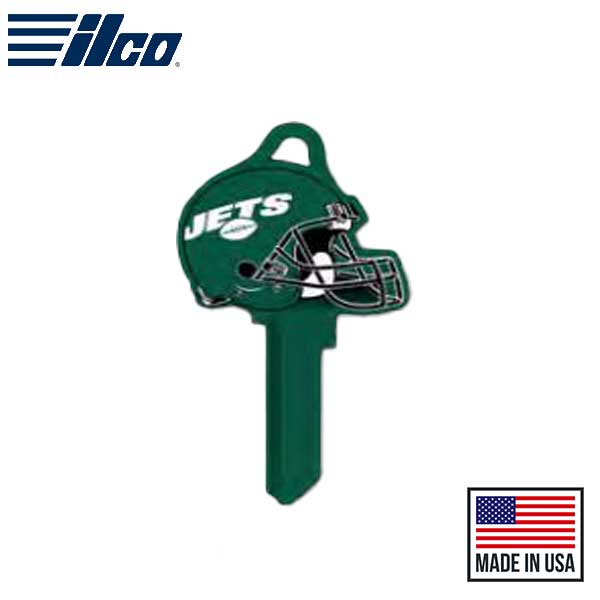 ILCO - NFL TeamKeys - Helmet Edition - Key Blank - New York Jets - KW1 (5 Pack) - UHS Hardware