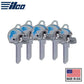 ILCO - NFL TeamKeys - Helmet Edition - Key Blank - Detroit Lions - KW1 (5 Pack) - UHS Hardware