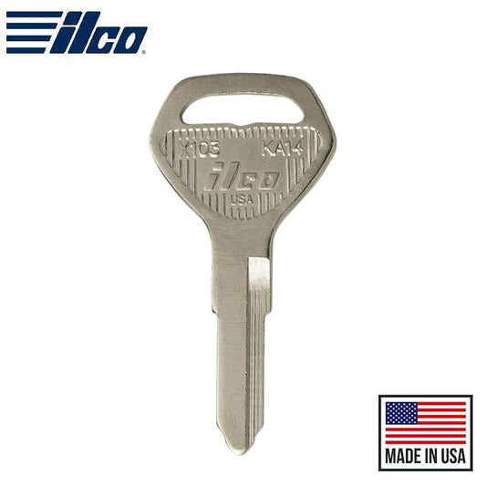 X103 / KA14 - Kawasaki - Motorcycle / ATV Key Blank - ILCO - UHS Hardware