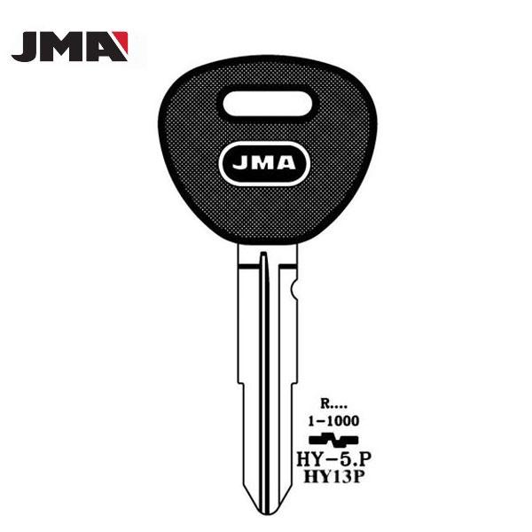 1995-2005 Hyundai HY-5.P / HY13P Double Sided 8 Cut Plastic Head Key Blank (JMA) - UHS Hardware