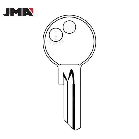 Y6 / 997X Yale 4-Pin Cabinet Key - Brass (JMA-YA-82DE) - UHS Hardware