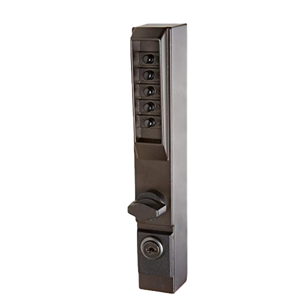Simplex - 3001 - Pushbutton Narrow Stile Thumbturn Lock - Passage/Lockout - Duranodic Finish - UHS Hardware