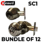 x12 Premium Combo Lockset - Knob & Deadbolt - Antique Brass - AB - SC1 (BUNDLE OF 12) - UHS Hardware