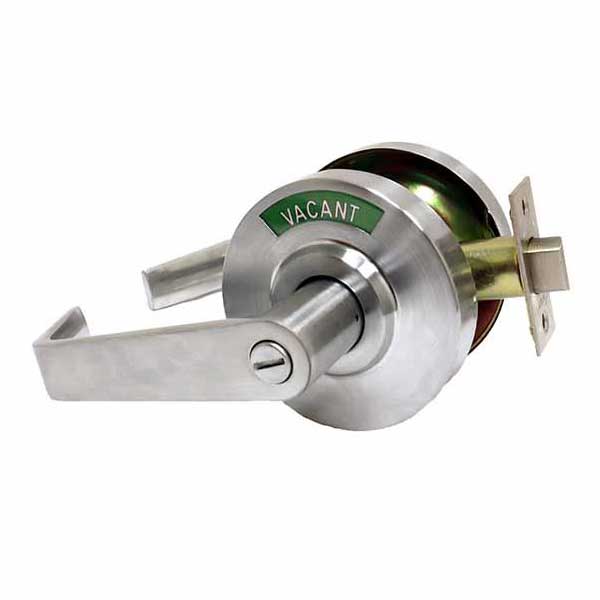 Commercial Lever Handle - 2-3/4” - 2-3/8" Backset - Satin Chrome - Privacy with Indicator - Grade 2 - UHS Hardware