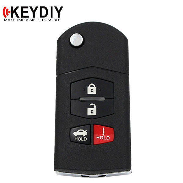 KEYDIY - Mazda Style - 4-Button Flip Key Blank  (KD-B14-3-1) - UHS Hardware