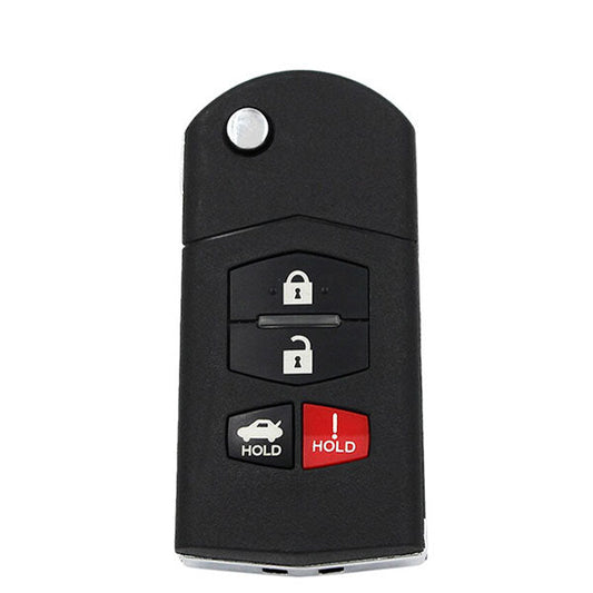 KEYDIY - Mazda Style - 4-Button Flip Key Blank  (KD-B14-3-1) - UHS Hardware