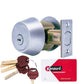 Premium High Security - Deadbolt - Double Cylinder - #06 Keyway - US26D - Satin Silver - UHS Hardware