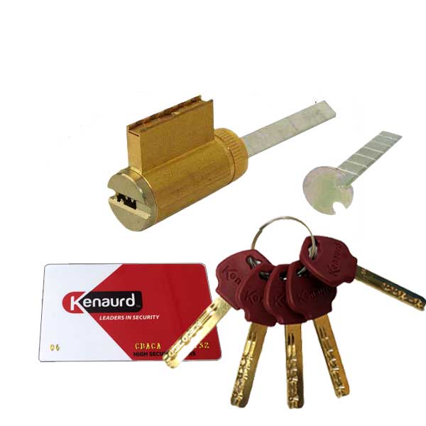 High Security - (Key-In-Knob) KIK Cylinder - 06 Keyway - US3 - Polished Brass - UHS Hardware