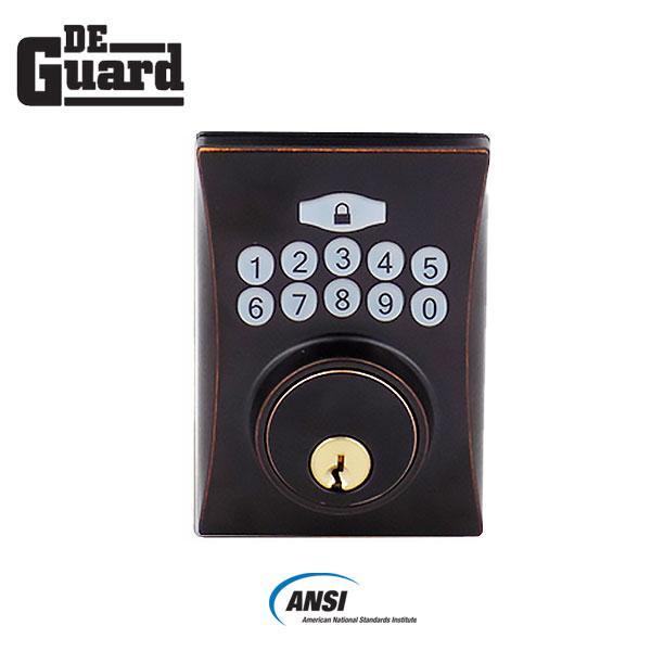 Electronic Keypad Keyed Deadbolt - Grade 3 - Oil Rubbed Bronze (SC1/KW1) - UHS Hardware