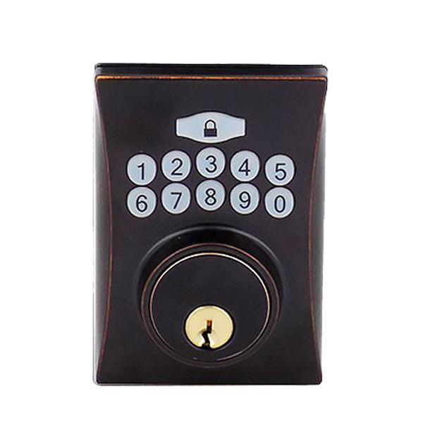 Electronic Keypad Keyed Deadbolt - Grade 3 - Oil Rubbed Bronze (SC1/KW1) - UHS Hardware