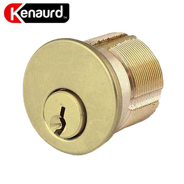 Premium Mortise Cylinder - 1" - US3 - Polished Brass  - (SC1 / KW1) - UHS Hardware