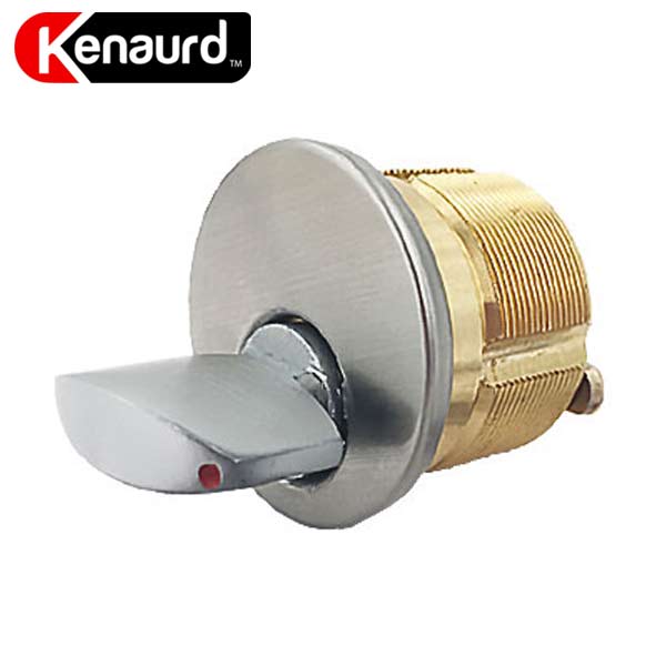 Premium Thumb Turn Mortise Cylinder - 1" - 26D - Satin Chrome - UHS Hardware