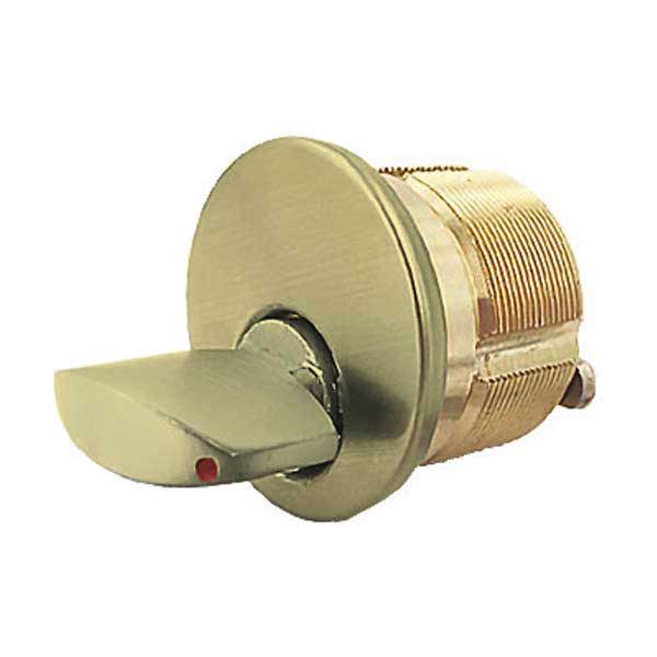 Premium Thumb Turn Mortise Cylinder - 1-1/8" - US3 - Polished Brass - UHS Hardware