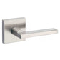 Kwikset - 154HFL - Halifax Passage Lever - Square Rose - 15 - Satin Nickel - Grade 2 - UHS Hardware