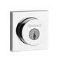 Kwikset - 158 - Halifax Single Cylinder Deadbolt - Square Rose - 26 - Polished Chrome - SmartKey Technology - Grade 2 - UHS Hardware