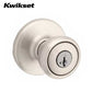 Kwikset - 400T - Tylo Knob  - Round Rose - Entrance - 15 - Satin Nickel - SmartKey Technology - Grade 3 - UHS Hardware