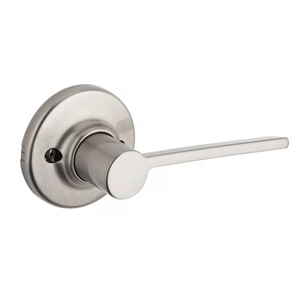 Kwikset - 488LRL- Ladera Lever - Round Rose - Half Dummy - 15 - Satin Nickel - RH - Grade 2 - UHS Hardware