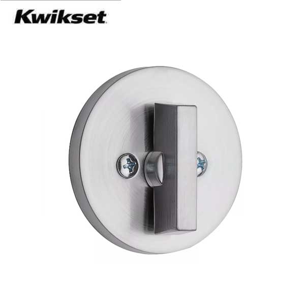 Kwikset - 660 - Contemporary Residential Deadbolt - Round Rose -  Single Cylinder - Satin Chrome - SmartKey Technology - Grade 3 - UHS Hardware