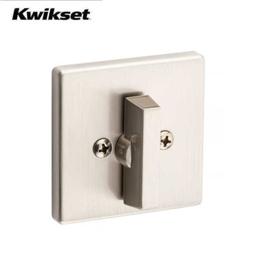 Kwikset - 660 - Contemporary Residential Deadbolt - Square Rose - Single Cylinder - Satin Nickel - SmartKey Technology - Grade 3 - UHS Hardware