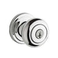 Kwikset - 740H - Hancock Knob  - Round Rose - Entrance - 26 - Polished Chrome - SmartKey Technology - Grade 2 - UHS Hardware