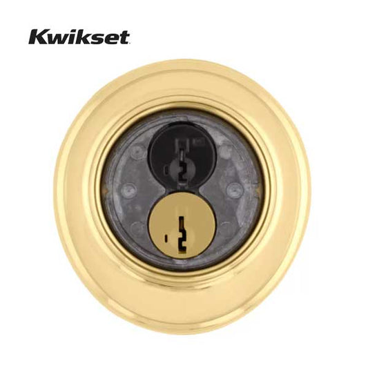 Kwikset - 816 - High Security Key Control Deadbolt - 3 - Polished Brass - SmartKey Technology - Grade 2 - UHS Hardware