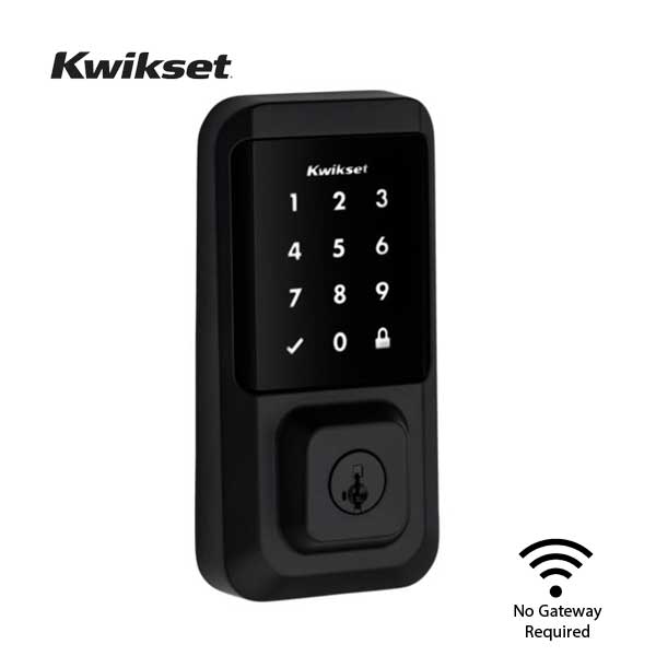 Kwikset - Halo 939 - Electronic Touchscreen Deadbolt - WiFi - SmartKey Technology - 514 - Matte Black - UHS Hardware