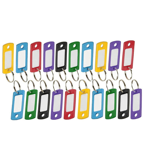 LuckyLine - 1690020 - Key Tag with Ring Assorted - (20 Pack) - UHS Hardware