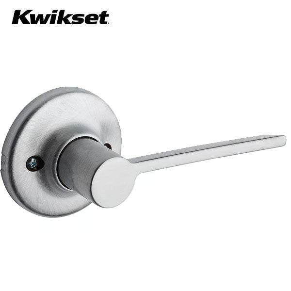 Kwikset - 488LRL- Ladera Lever - Round Rose - Half Dummy - 26D - Satin Chrome - LH - Grade 2 - UHS Hardware