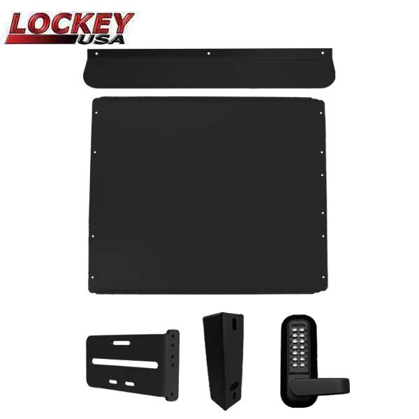 Lockey - PS60B - Standard Panic Shield Security Kit - With Keypad Lock and Gate Box - Black - UHS Hardware