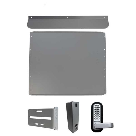 Lockey - PS60S - Standard Panic Shield Security Kit - With Keypad Lock and Gate Box - Silver - UHS Hardware
