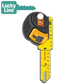 LuckyLine - B126K - Key Shapes - Tape Measure - Kwikset - KW1 - 5 Pack - UHS Hardware