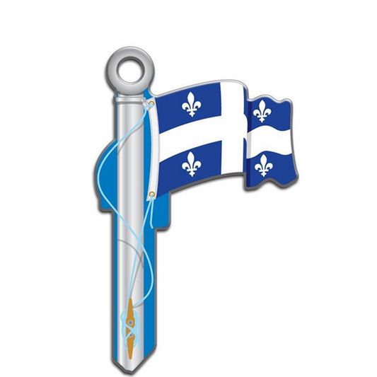 LuckyLine - B129S - Key Shapes - Quebec Flag - Schlage - SC1 - 5 Pack - UHS Hardware