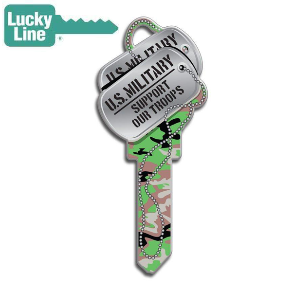 LuckyLine - B141K - Key Shapes - Dog Tags - Kwikset - KW1 - 5 Pack - UHS Hardware