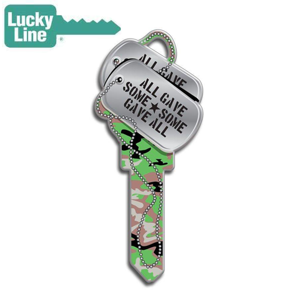 LuckyLine - B141K - Key Shapes - Dog Tags - Kwikset - KW1 - 5 Pack - UHS Hardware