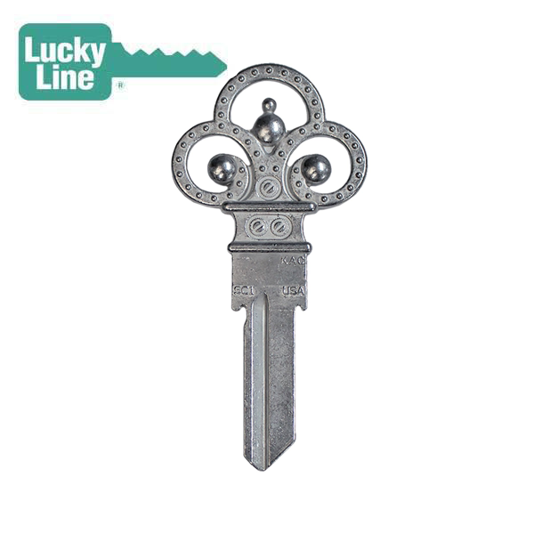 LuckyLine - B303S - Key Shapes - Forged Skeleton - Schlage - SC1 - 5 Pack - UHS Hardware