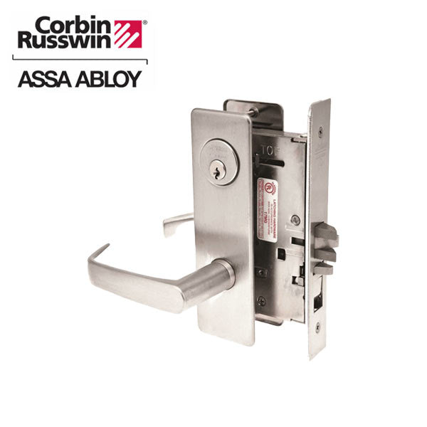 Corbin Russwin - Mechanical Mortise Lock - Entry / Office - CSM Trim - GA Keyway - Optional Handing - Satin Stainless Steel - Grade 1 - UHS Hardware