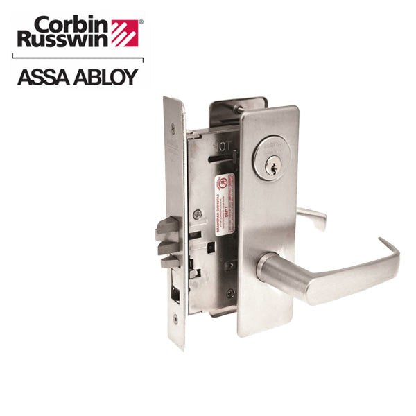 Corbin Russwin - Mechanical Mortise Lock - Entry / Office - CSM Trim - GA Keyway - Optional Handing - Satin Stainless Steel - Grade 1 - UHS Hardware