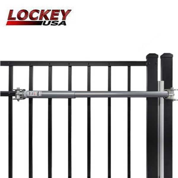 Lockey - TB450 - Adjustable Hydraulic Gate Closer - Grey (75-175 lbs) - UHS Hardware