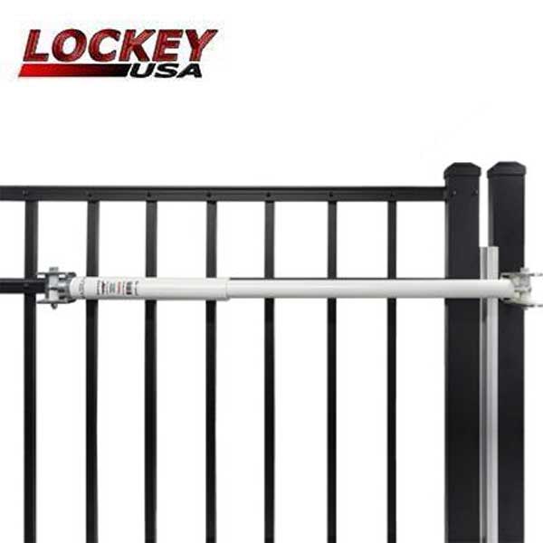 Lockey - TB250 - Adjustable Hydraulic Gate Closer - White (50-125 lbs) - UHS Hardware