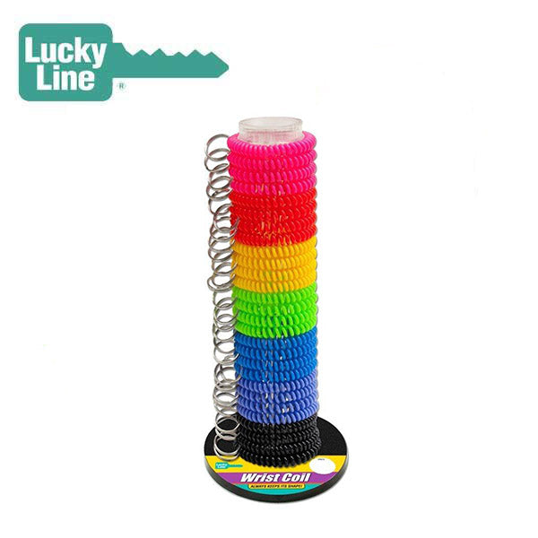 LuckyLine - 41001 - Wrist Coil With Ring Assorted (1 Package) - UHS Hardware