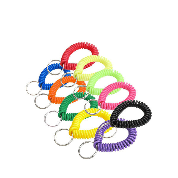 LuckyLine - 41001 - Wrist Coil With Ring Assorted (1 Package) - UHS Hardware