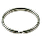 LuckyLine - 7910010 - 3" Split Key Rings - Nickel-Plated Tempered Steel - 10 Pack - UHS Hardware