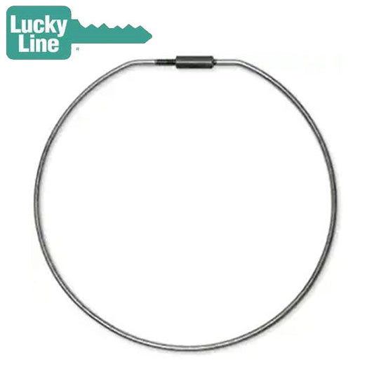 LuckyLine - 79111 - 11"  Threaded Lock Key Ring - Silver - 1 Pack - UHS Hardware