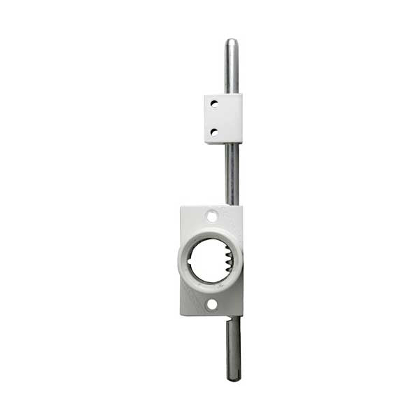 Major Mfg - The Octopod - 9" Lock Bar - Less Cylinder - for Sliding Patio Doors and Windows - White Powdercoat - UHS Hardware