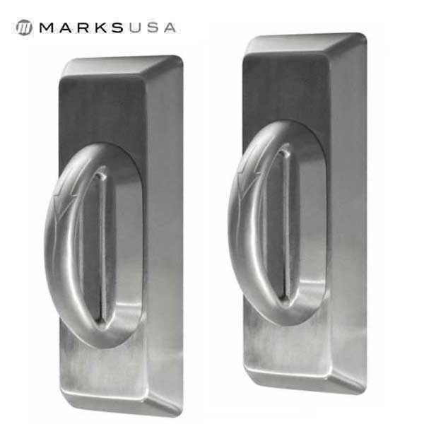 Marks USA -195BHN - Lifesaver D-Lig Slide Behavioral Health Lockset - 32D - Satin Stainless - Passage - Grade 1 - UHS Hardware