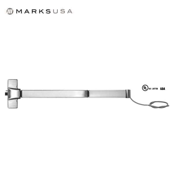 Marks USA - M9900F - Rim Panic Exit Device - Electric Latch Retraction - Simultaneous Dogging - 32D Satin Stainless -  36" - Grade 1 - UHS Hardware