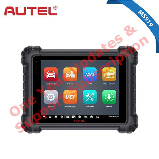 Autel - MaxiSYS MS919 - Advanced Smart Diagnostic Tool - Updates & Support Sub - 1 YEAR - UHS Hardware