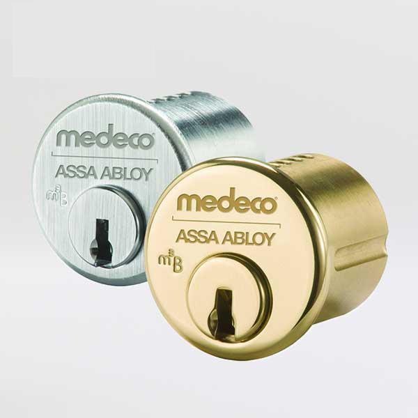 Medeco BiLevel 1" Mortise Cylinder - 26D - Satin Chrome - UHS Hardware